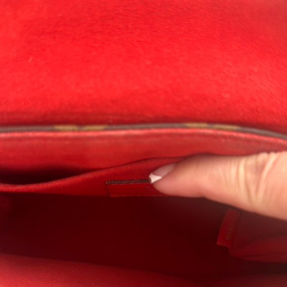 Louis Vuitton Red and Brown Satchel - Picture 3 of 16